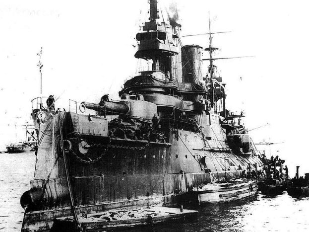The "Tsarevich" would be damaged ina torpedo attack.